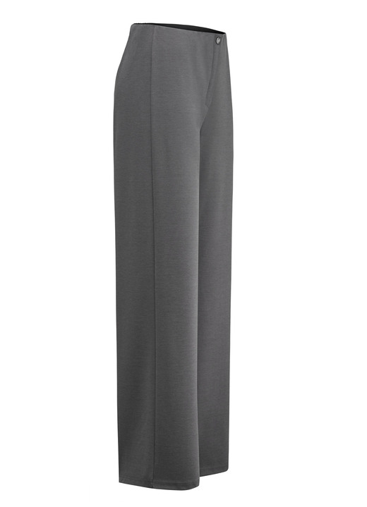 Hosen in Schlupfform - Schicke Hose in bequemer Weite , in Größe 018 bis 052, in Farbe ANTHRAZIT MELIERT Ansicht 1