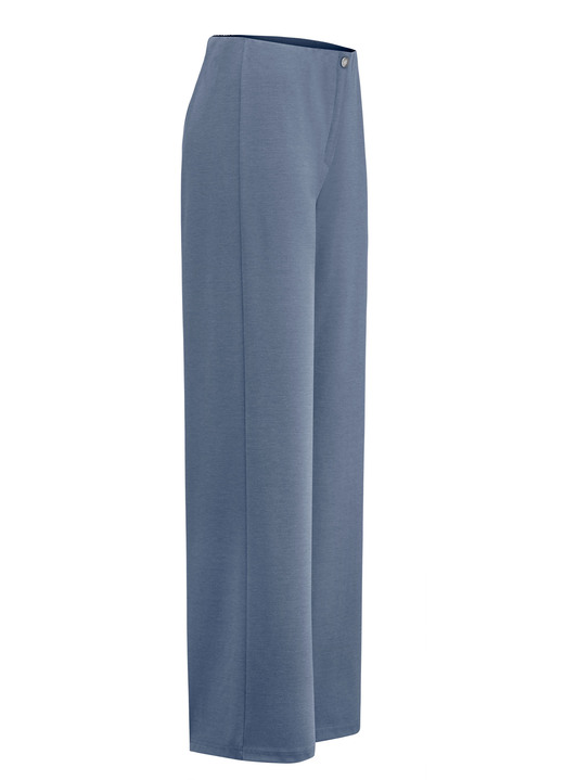 Hosen in Schlupfform - Schicke Hose in bequemer Weite , in Größe 018 bis 052, in Farbe JEANSBLAU MELIERT Ansicht 1
