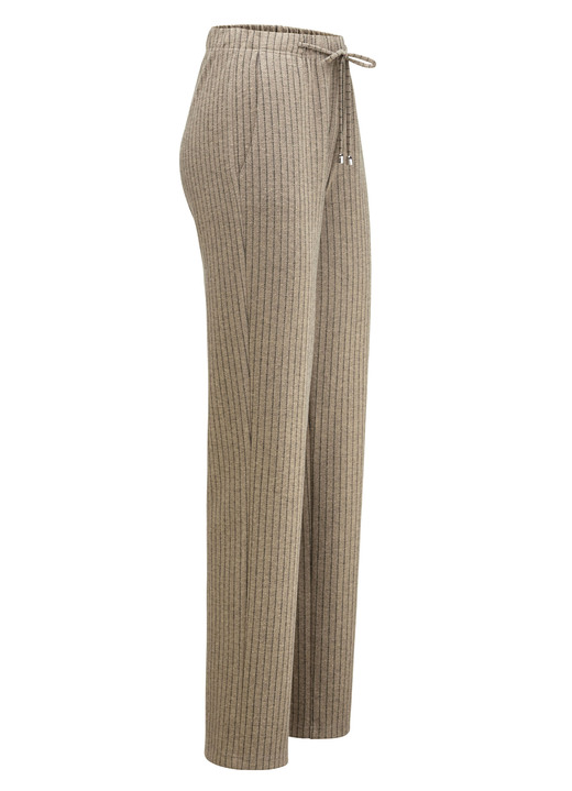 Hosen in Schlupfform - Hose im Joggpant-Style, in Größe 018 bis 052, in Farbe CAMEL-SCHWARZ Ansicht 1