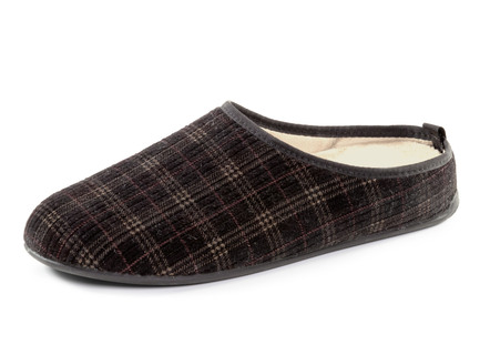 Textil-Pantoffel mit herausnehmbarem Fußbett