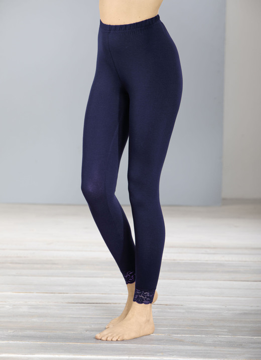 Plantier - Zweierpack Leggings , in Größe 036 bis 058, in Farbe SCHWARZ, MARINE Ansicht 1