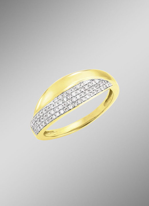 Ringe - Wunderschöner Damenring mit Diamanten, in Größe 160 bis 220, in Farbe  Ansicht 1