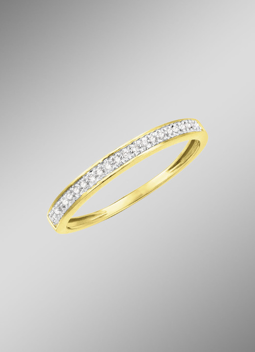 Ringe - Feiner Damenring mit Diamanten, in Größe 160 bis 220, in Farbe  Ansicht 1