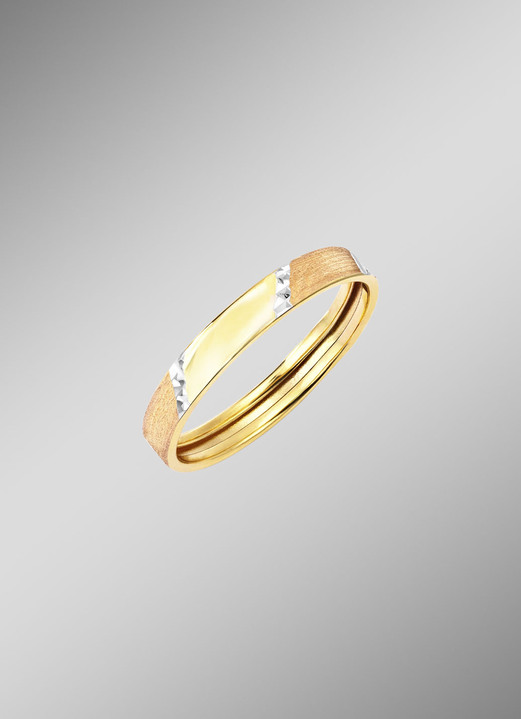 Ringe - Tricolor-Damenring aus Gold, in Größe 160 bis 220, in Farbe  Ansicht 1