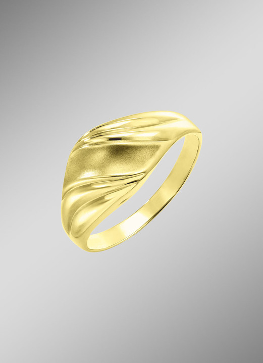 Ringe - Glänzender Damenring, teils satiniert, in Größe 160 bis 220, in Farbe  Ansicht 1