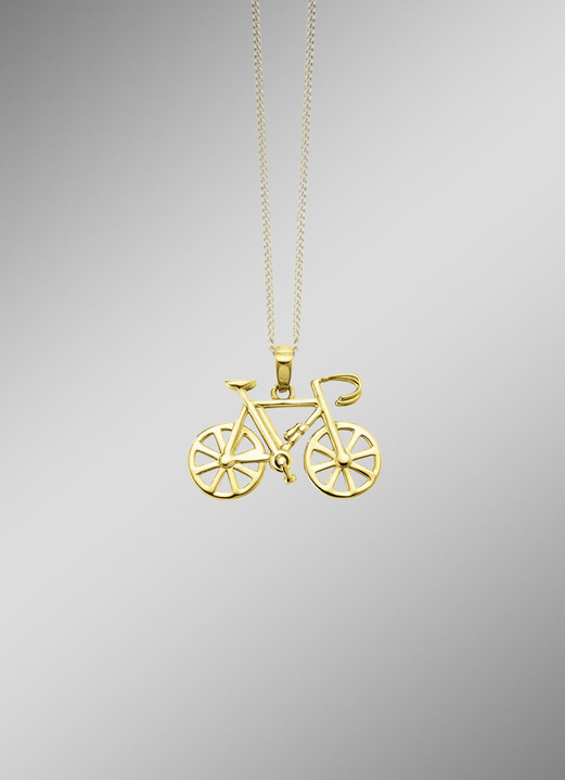 Anhänger - Fahrrad-Anhänger aus Gold , in Farbe  Ansicht 1