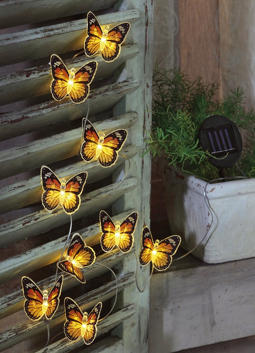 Solar Lichterkette Schmetterling - Gartenbeleuchtung | BADER