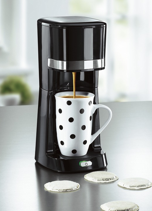 coffeemaxx" Single-Kaffeemaschine mit Keramik- und Thermobecher - | BADER