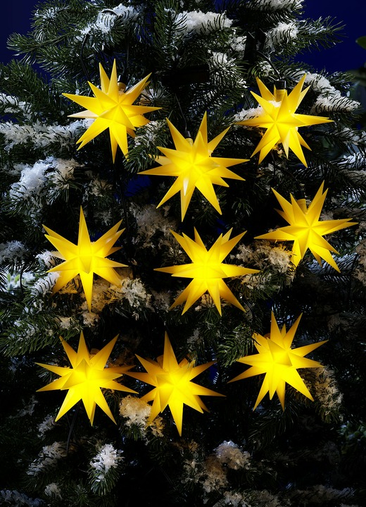 Weihnachten - LED-Sternenkette, in Farbe GELB