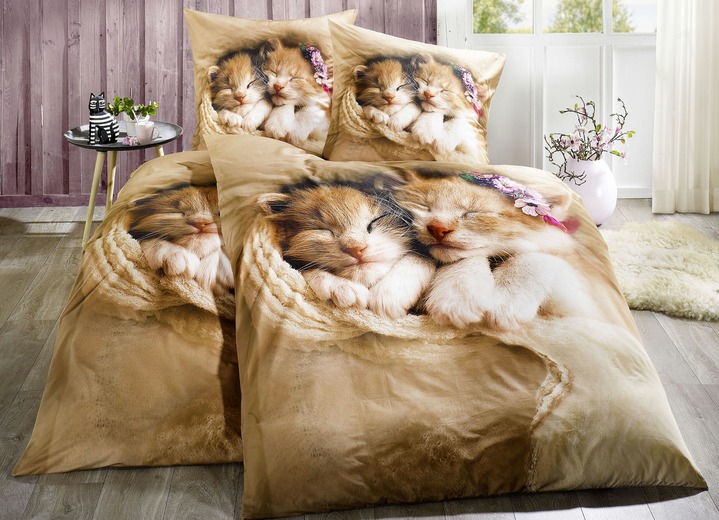 Dobnig" Bettwäsche mit Katzenkindern - Bettwäsche | BADER