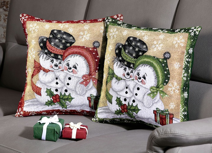 Kissenbezüge, 2-er Set, mit Reißverschluss - Weihnachtliche Dekorationen |  BADER