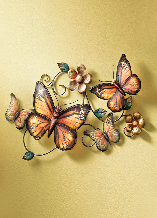 Wanddekoration Schmetterlinge aus Metall - Bilder | BADER