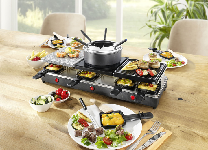 Raclette für 12 Personen, 4-in-1 - Elektrische Küchengeräte | BADER