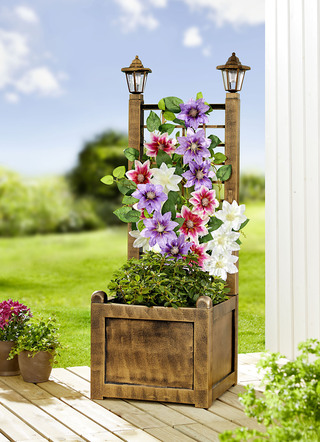 Blumenkasten mit Solar-Laternen - Blumentöpfe & Pflanzgefäße | BADER
