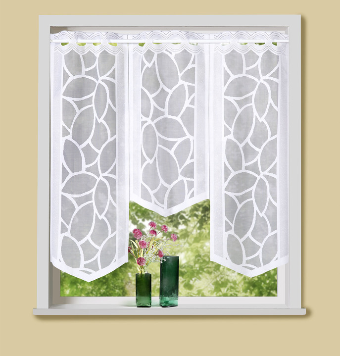 Fensterbehang | - BADER mit Stangendurchzug, 3-teilig Gardinen